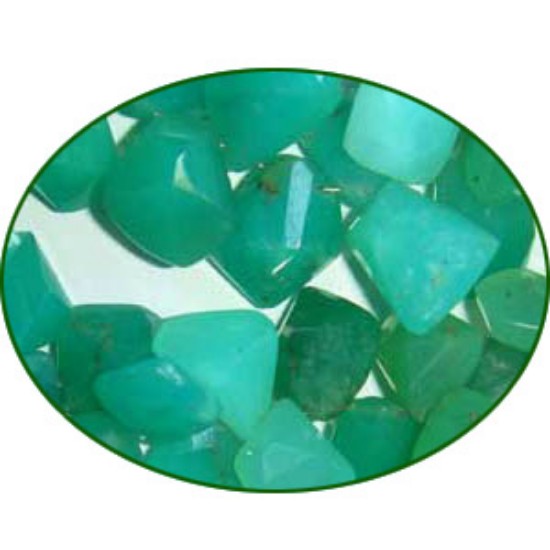 Picture of Fine Quality Chrysoprase Shaded Faceted Fancy, size: 12mm to 15mm