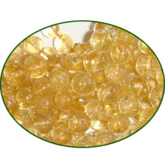 Picture of Fine Quality Citrine Plain Round, size: 8mm
