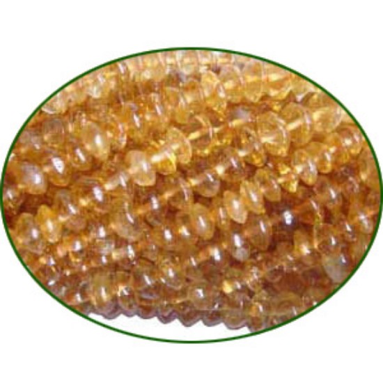 Picture of Fine Quality Citrine Plain Button, size: 4mm to 5mm