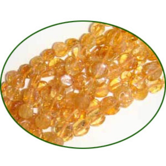 Picture of Fine Quality Citrine Dyed Plain Coin, size: 4.5mm To 7mm