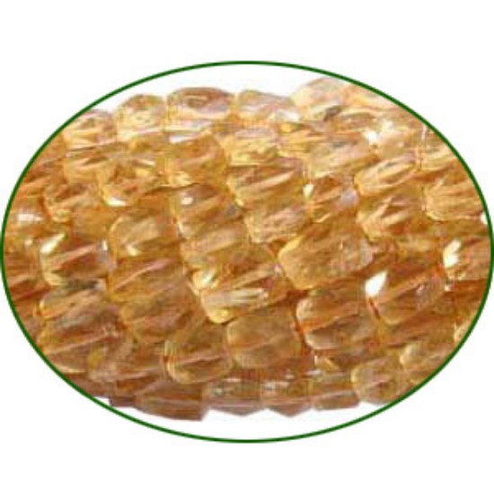 Picture of Fine Quality Citrine Faceted Brick, size: 4x6mm to 4x8mm