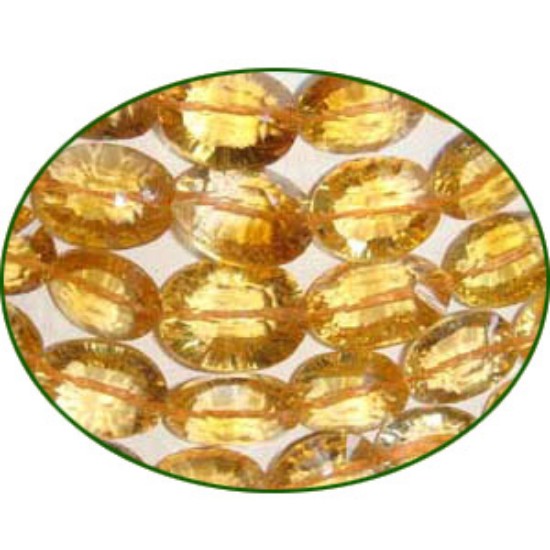 Picture of Fine Quality Citrine Concave Cut Oval, size: 6x8mm to 10x13mm