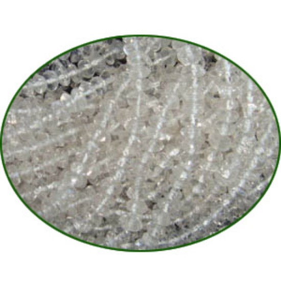 Picture of Fine Quality Crystal Faceted Roundel, size: 4mm to 4.5mm