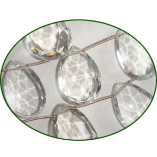 Picture of Fine Quality Crystal Faceted Large Pears, size: 18x22 to 20x30mm