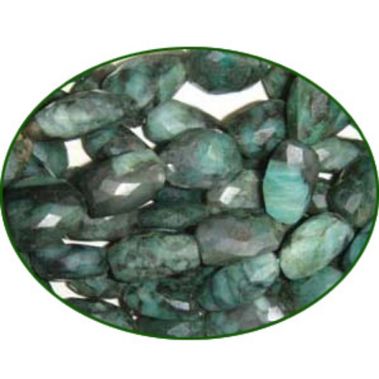 Picture of Fine Quality Emerald Faceted Tumble, size: 15mm to 20mm