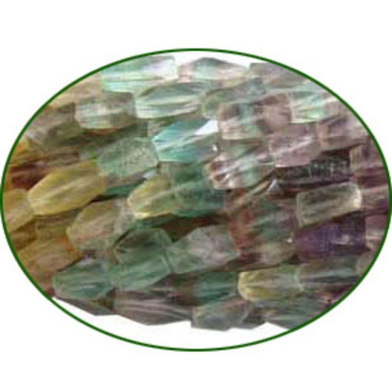 Picture of Fine Quality Fluorite Multi Faceted Bricks, size: 5x7mm to 5x10mm