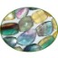 Picture of Fine Quality Fluorite Multi Faceted Flat Tumble, size: 20mm to 30mm