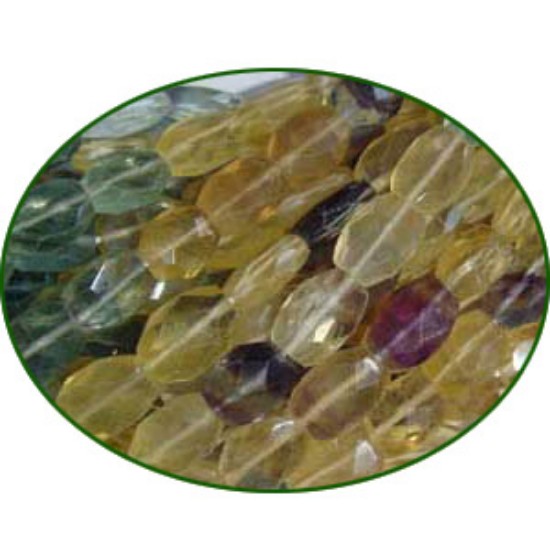 Picture of Fine Quality Fluorite Multi Faceted Oval, size: 6x8mm to 8x10mm