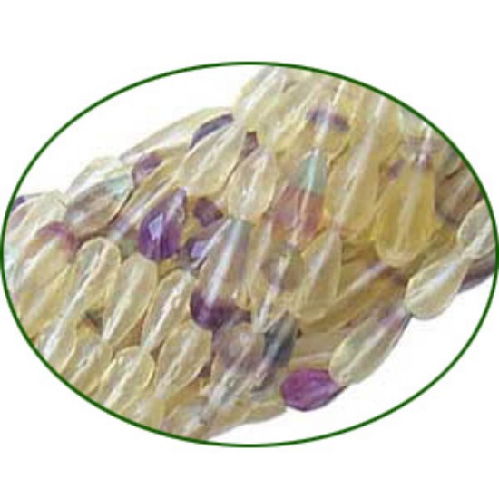 Picture of Fine Quality Fluorite Multi Faceted Tear Drill Drops, size: 10mm to 13mm