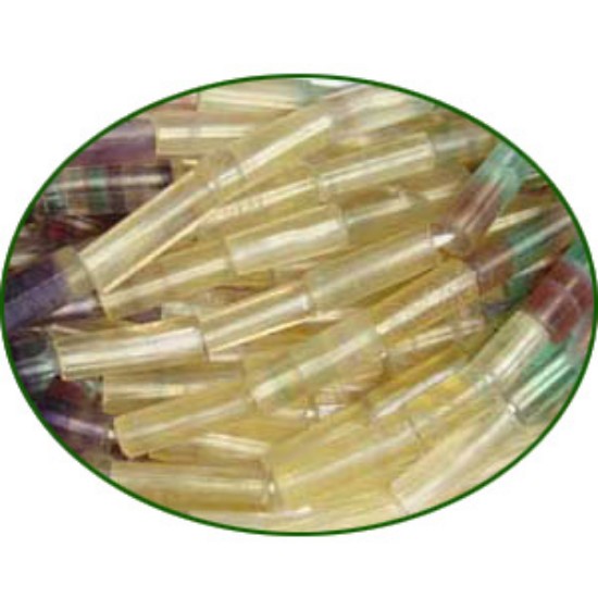 Picture of Fine Quality Fluorite Multi Faceted Tube, size: 11mm to 13mm