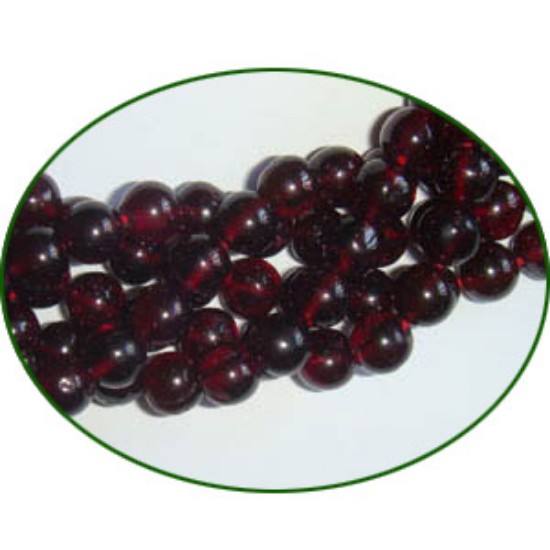 Picture of Fine Quality Garnet Plain Round, size: 6mm