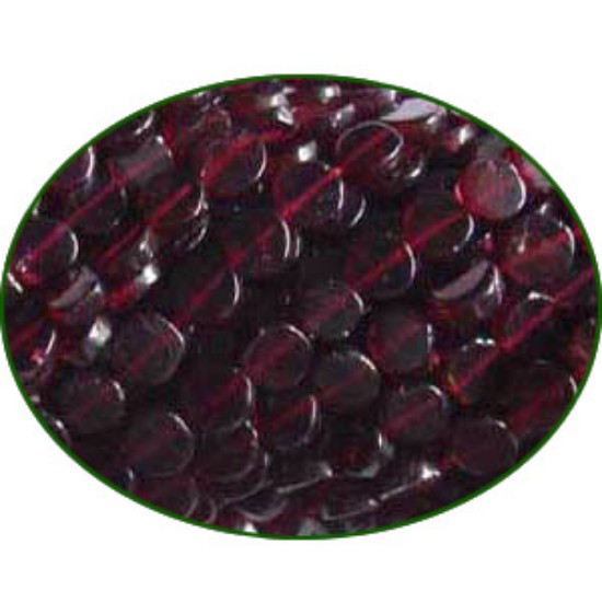 Picture of Fine Quality Garnet Plain Coin, size: 5mm to 7mm