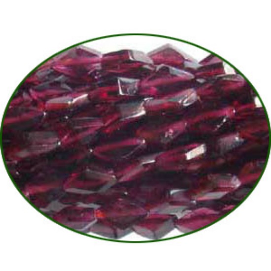 Picture of Fine Quality Garnet Faceted Flat Diamond, size: 3x6mm to 4x8mm
