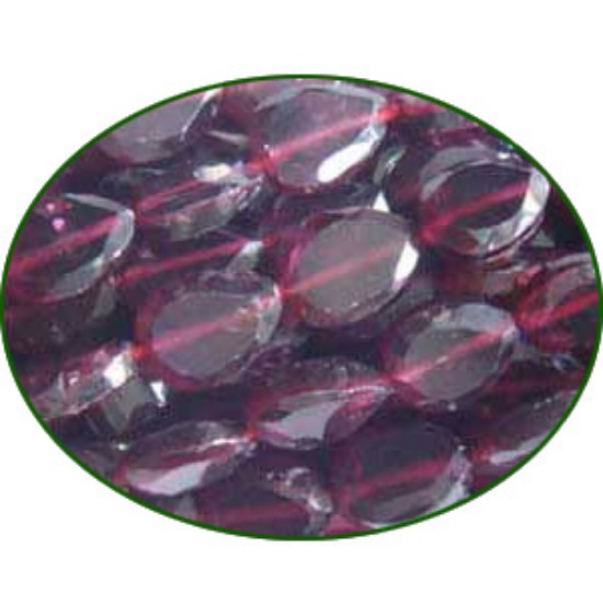 Picture of Fine Quality Garnet Faceted Flat Pears , size: 3x5mm to 5x7mm