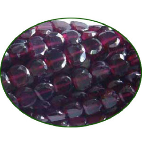 Picture of Fine Quality Garnet Faceted Flat Half Moon, size: 5mm to 7mm
