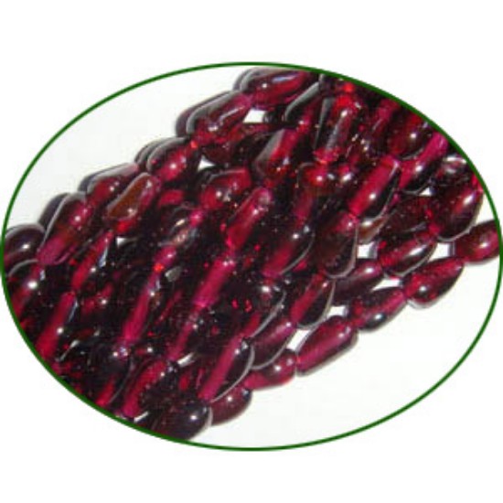 Picture of Fine Quality Garnet Plain Top Drill Drops  Drops, size: 7mm to 9mm