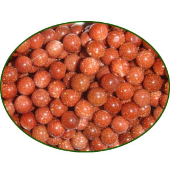 Picture of Fine Quality Goldstone Plain Round, size: 6mm