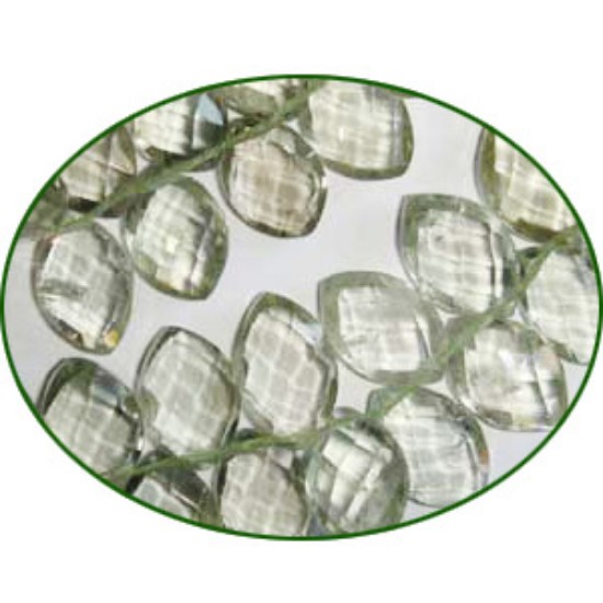 Picture of Fine Quality Green Amethyst Faceted Marques, size: 8x12mm to 11x18mm