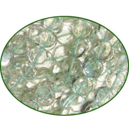Picture of Fine Quality Green Amethyst Machine Cut Coin, size: 7mm to 8mm