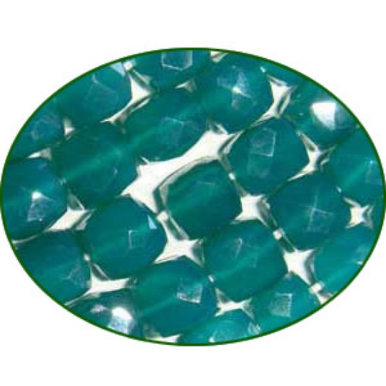 Picture of Fine Quality Green Onyx Faceted Box, size: 6x6mm to 8x8mm