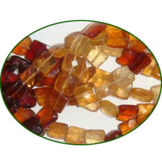 Picture of Fine Quality Hessonite Garnet Faceted Chicklet, size: 7x7mm to 8x8mm