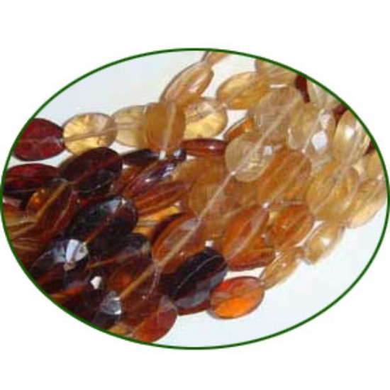 Picture of Fine Quality Hessonite Garnet Faceted Machine Cut Oval, size: 6x8mm to 7x9mm