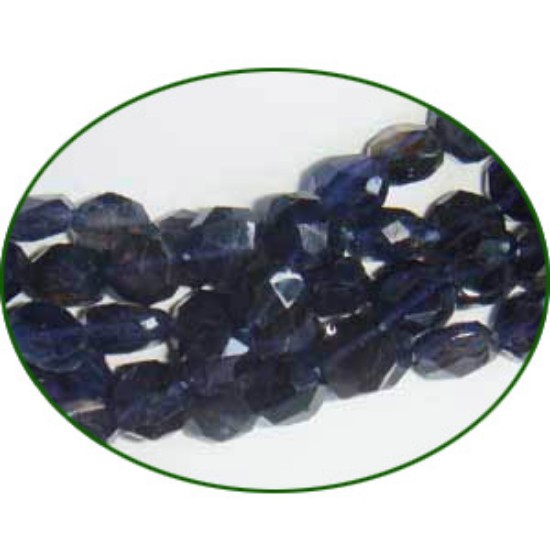 Picture of Fine Quality Iolite Faceted Coin, size: 5.5mm to 7mm
