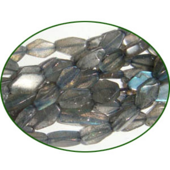 Picture of Fine Quality Labradorite Plain Diamond, size: 4x6mm to 6x9mm