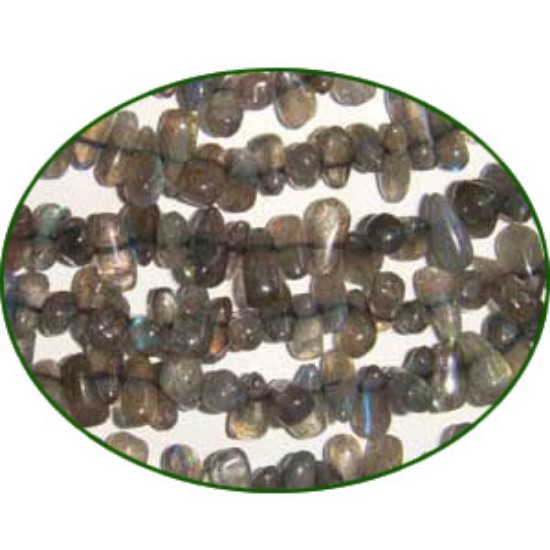 Picture of Fine Quality Labradorite Plain Side Drill Drops, size: 7mm to 9mm