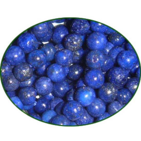 Picture of Fine Quality Lapis Lazuli Plain Round, size: 5mm