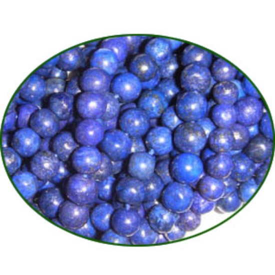 Picture of Fine Quality Lapis Lazuli Plain Round, size: 6mm