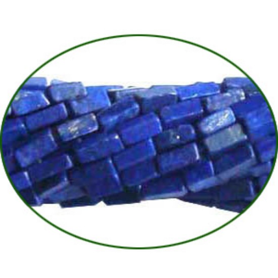Picture of Fine Quality Lapis Lazuli Plain Brick, size: 3x6mm to 4xmm