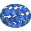Picture of Fine Quality Lapis Lazuli Faceted Roundel, size: 10mm to 15mm
