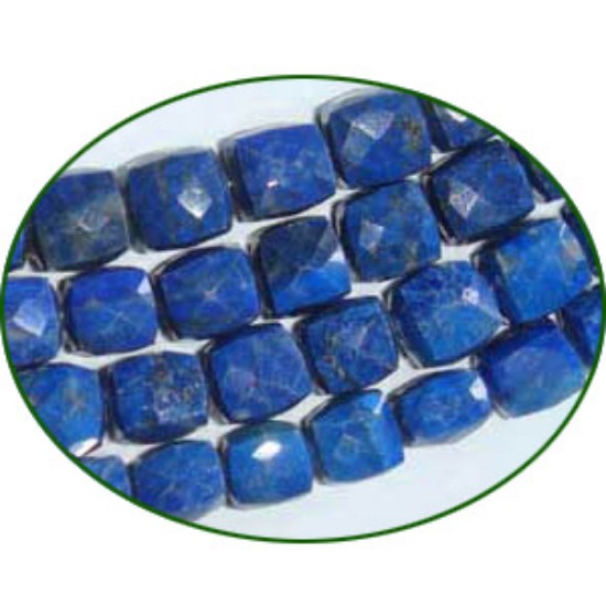 Picture of Fine Quality Lapis Lazuli Faceted Box, size: 6x6mm to 8x8mm