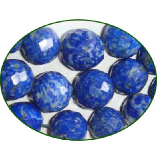 Picture of Fine Quality Lapis Lazuli Faceted Round, size: 8mm to 14mm