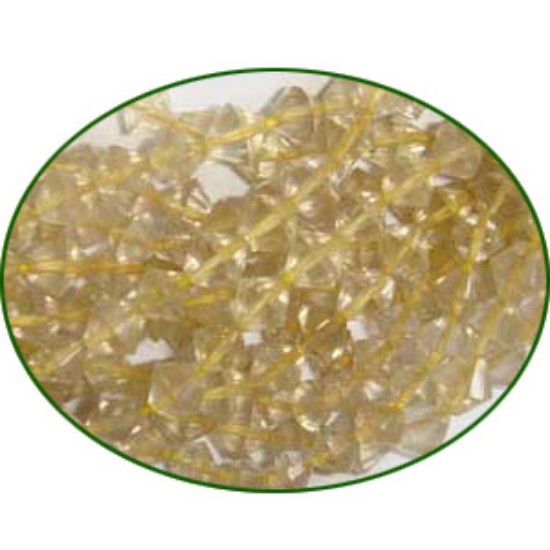 Picture of Fine Quality Lemon Topaz Faceted Drum, size: 4mm to 5mm