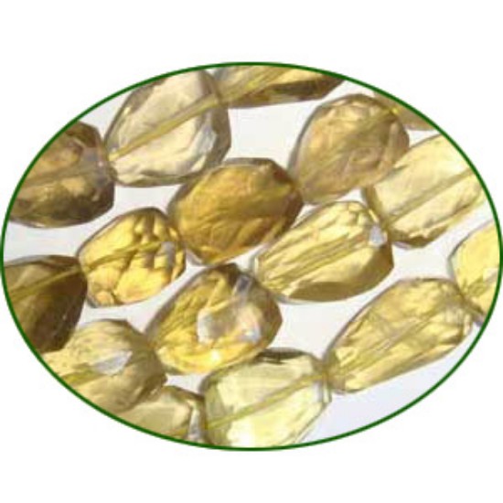 Picture of Fine Quality Lemon Topaz Faceted Tumble, size: 12mm to 20mm