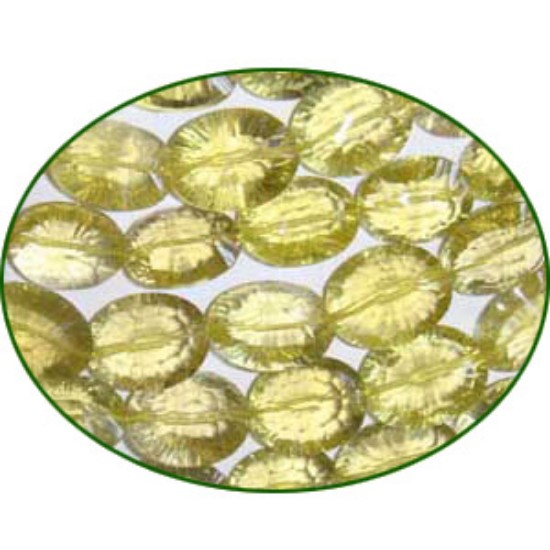 Picture of Fine Quality Lemon Topaz Faceted Concave Cut Oval, size: 9x12mm to 12x16mm