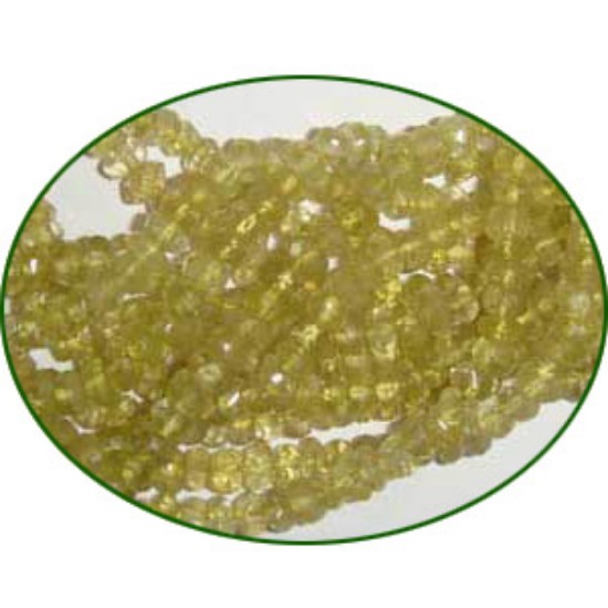 Picture of Fine Quality Lemon Topaz Faceted Roundel, size: 4 to 4.5mm