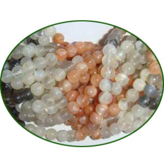 Picture of Fine Quality Moonstone Plain Round, size: 4mm