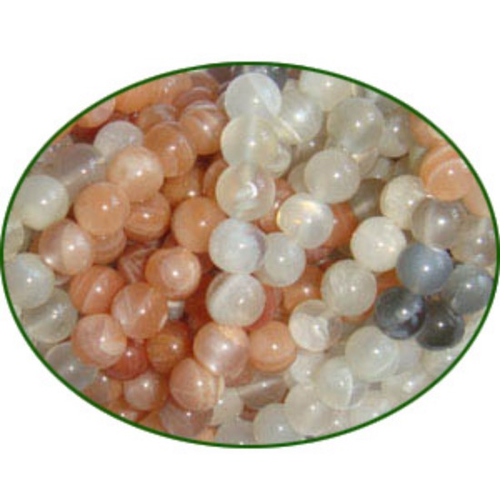 Picture of Fine Quality Multi Moonstone Plain Round, size: 6mm