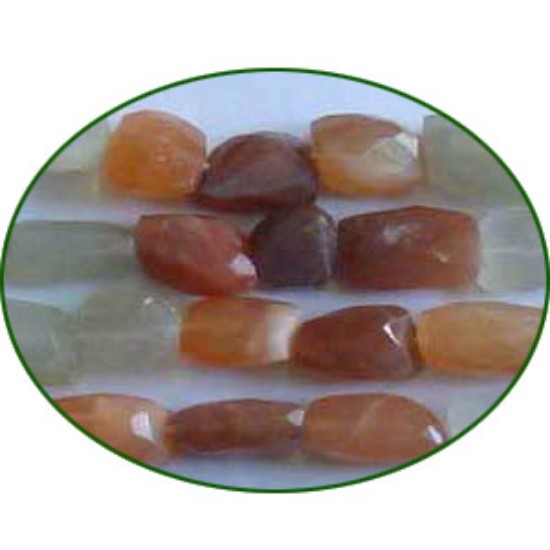 Picture of Fine Quality Mutli Moonstone Faceted Tumble, size: 14mm to 25mm