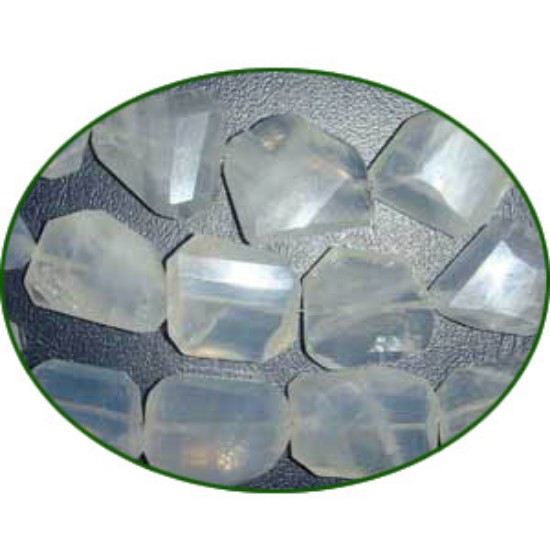 Picture of Fine Quality Mutli Moonstone Machine Cut Tumble, size: 14mm to 22mm