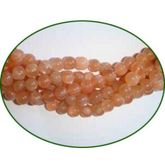Picture of Fine Quality Moonstone Peach Plain Round, size: 3mm