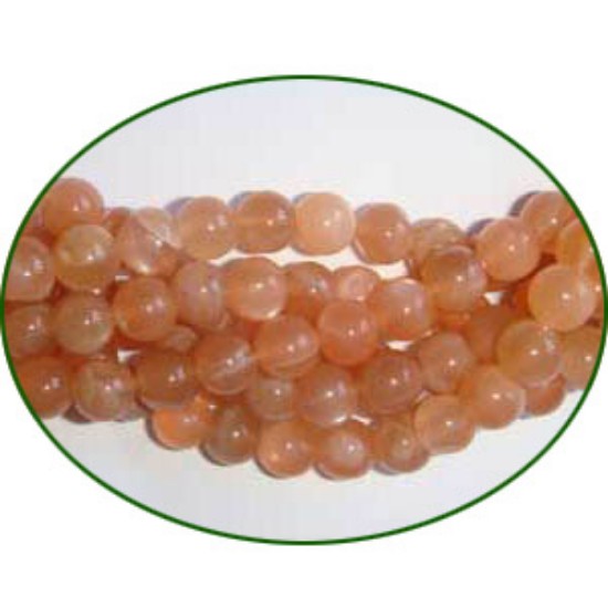 Picture of Fine Quality Moonstone Peach Plain Round, size: 5mm