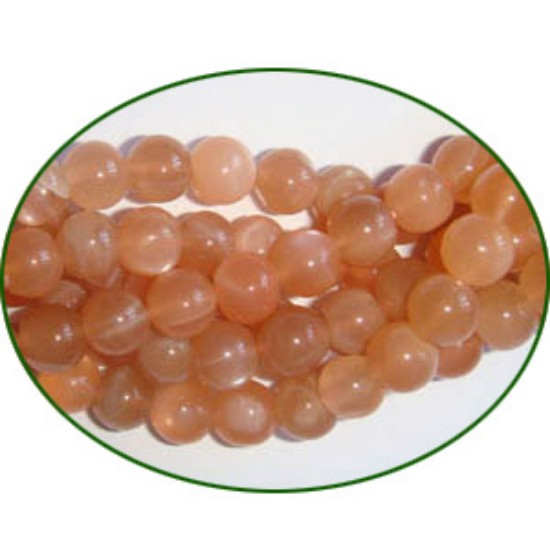 Picture of Fine Quality Moonstone Peach Plain Round, size: 6mm