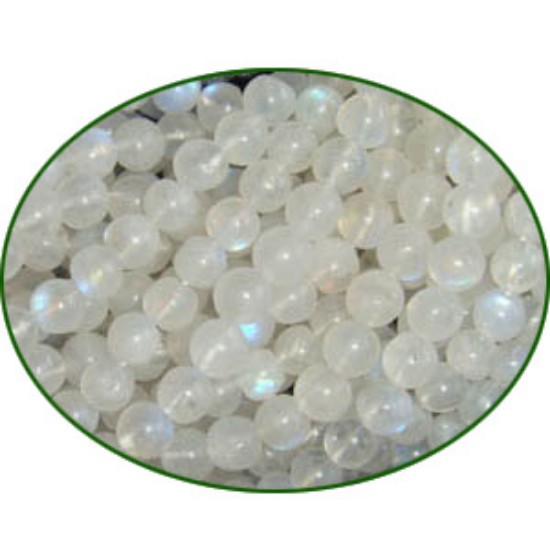 Picture of Fine Quality Rainbow Moonstone Plain Round, size: 6mm