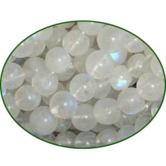 Picture of Fine Quality Rainbow Moonstone Plain Round, size: 8mm