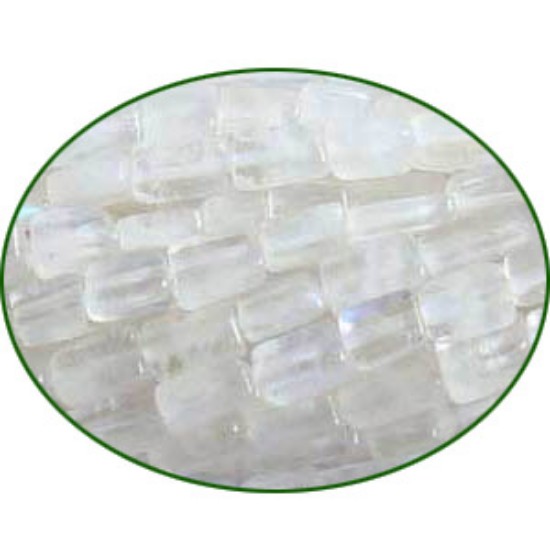 Picture of Fine Quality Rainbow Moonstone Plain Brick, size: 3x4mm to 4x6mm