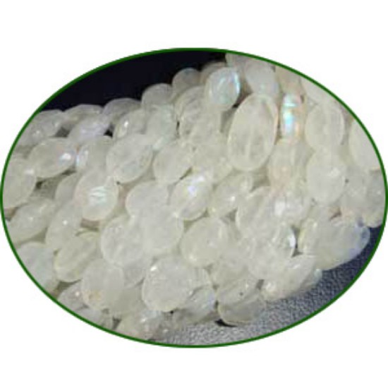 Picture of Fine Quality Rainbow Moonstone Faceted Oval, size: 6x8mm to 8x10mm